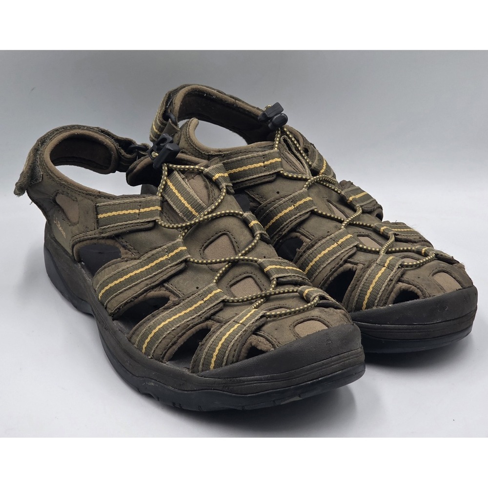 L.L.Bean Explorer Sport Water Sandals Mens 9.5M Outdoor Hiking Fishing Brown